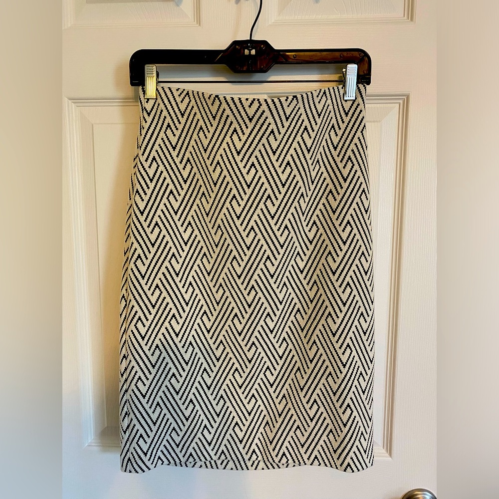 Philosophy Black and White Pencil Skirt  - 4
